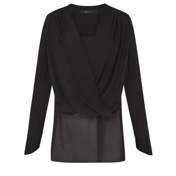 BCBG MAX AZRIA Bergendy High Low Blouse - Picture 4 of 8